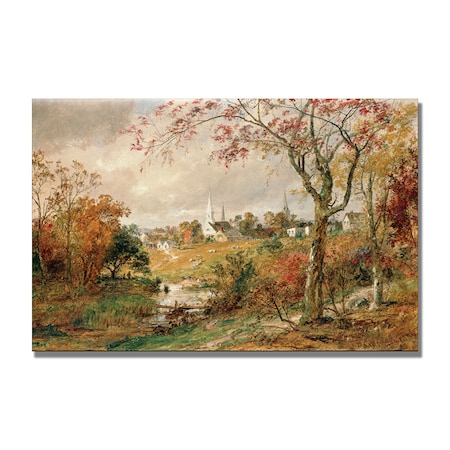 Jasper Cropsey 'Autumn Landscape' Canvas Art,22x32